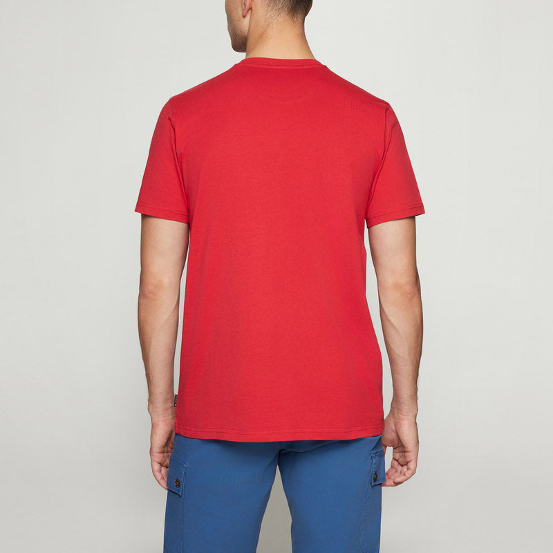 FinnSi Front Print Tee + - Dusty red