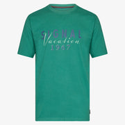 FinnSi Front Print Tee + - Green garden