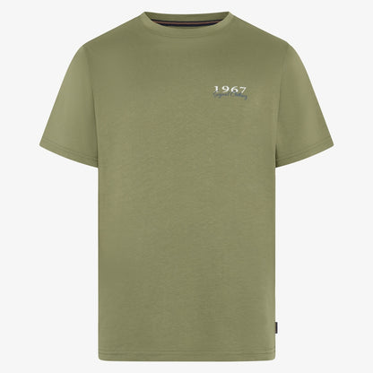 FrodoSi Chest Print Tee + - Oil Green