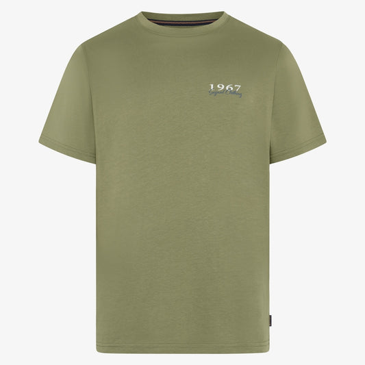 FrodoSi Chest Print Tee + - Oil Green