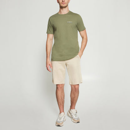 FrodoSi Chest Print Tee + - Oil Green