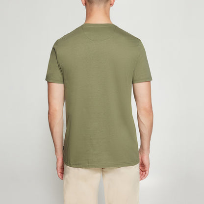 FrodoSi Chest Print Tee + - Oil Green