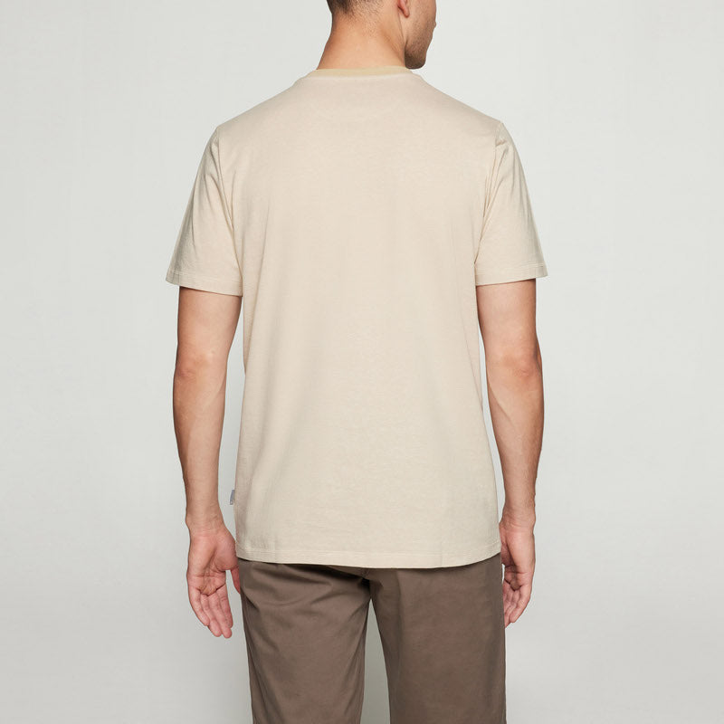 FelixSi Mini Stripe Print Tee+ - Warm beige