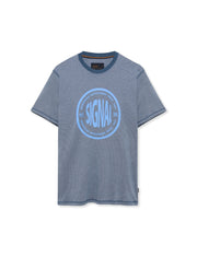 FelixSi Mini Stripe Print Tee+ - Blue Captain
