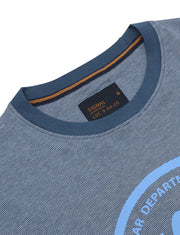 FelixSi Mini Stripe Print Tee+ - Blue Captain