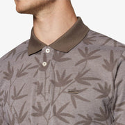 EfronSi Jaquard Pattern Polo - Espresso