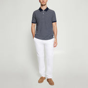 EloSi Heavy Stripe Polo - Deep Marine
