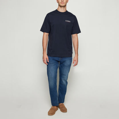 FabSi Backprint Tee - Deep Marine