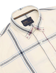 GabrielSi Slub Check - Ivory Cream