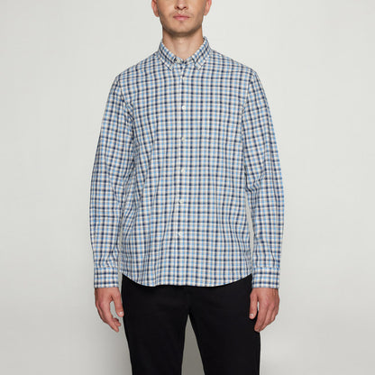 GabrielSi Slub Check - Warm beige