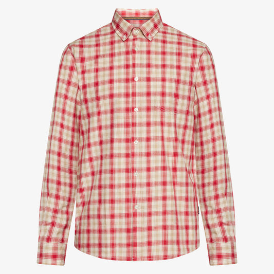 GabrielSi Slub Check - Dusty red