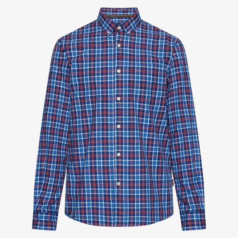 GabrielSi Slub Check - True blue