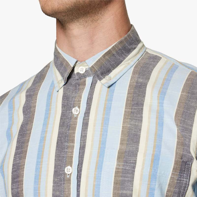 GustavSi Slub Stripe - Blue Captain