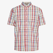 GianSi Slub Check SS - Dusty red