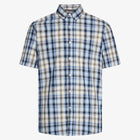 GianSi Slub Check SS - Blue Captain