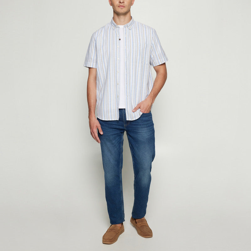 GioSi Slub Stripe - Warm beige