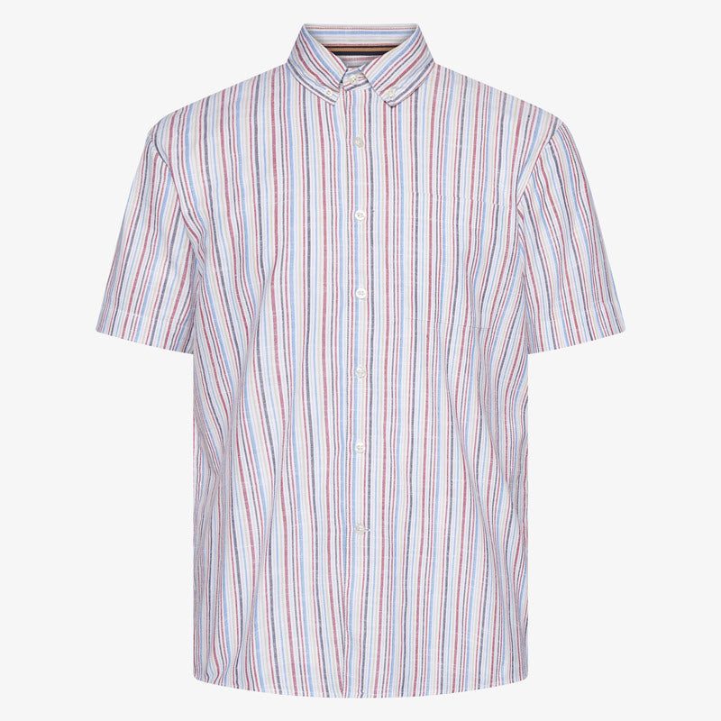 GioSi Slub Stripe - Dusty red