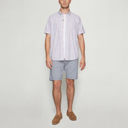 GioSi Slub Stripe - Dusty red