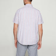 GioSi Slub Stripe - Dusty red