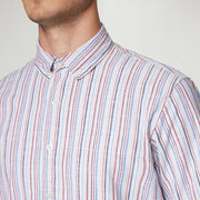 GioSi Slub Stripe - Dusty red