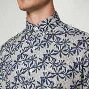 GusSi Linen/cotton Print - Creamy