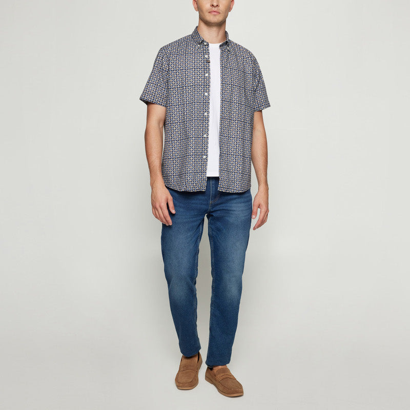 GustafSi Cotton Print - Blue Captain