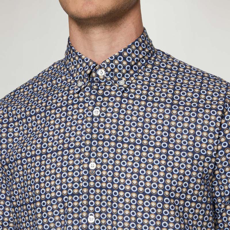 GustafSi Cotton Print - Blue Captain