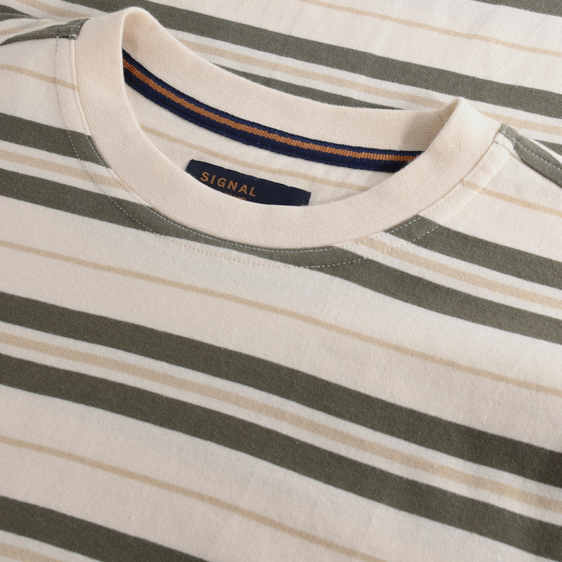 SixtenSi Stripe Tee - Egret Dust