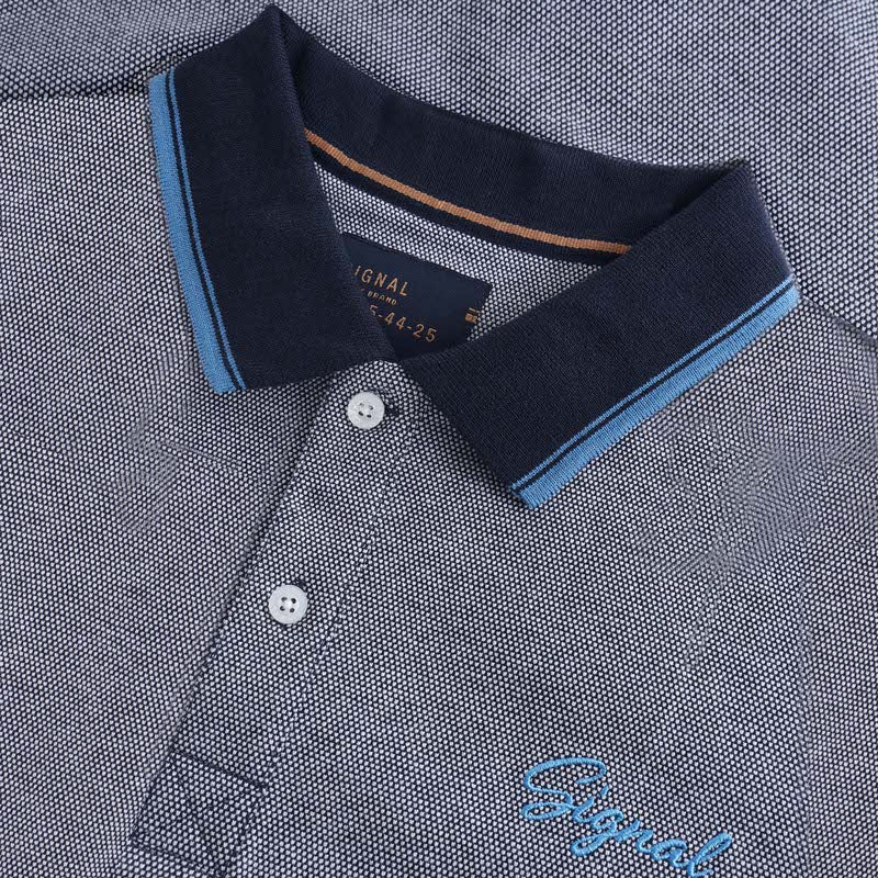 ReneSi Contrast Polo - Deep Marine
