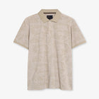 RavenSi Aop Jaquard Polo - Warm beige