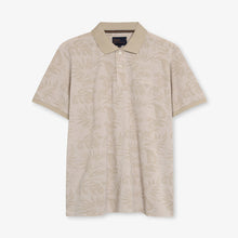 RavenSi Aop Jaquard Polo - Warm beige
