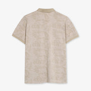 RavenSi Aop Jaquard Polo - Warm beige