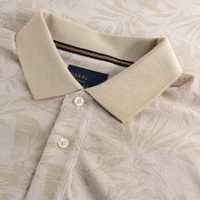 RavenSi Aop Jaquard Polo - Warm beige