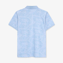 RavenSi Aop Jaquard Polo - Blue Wind
