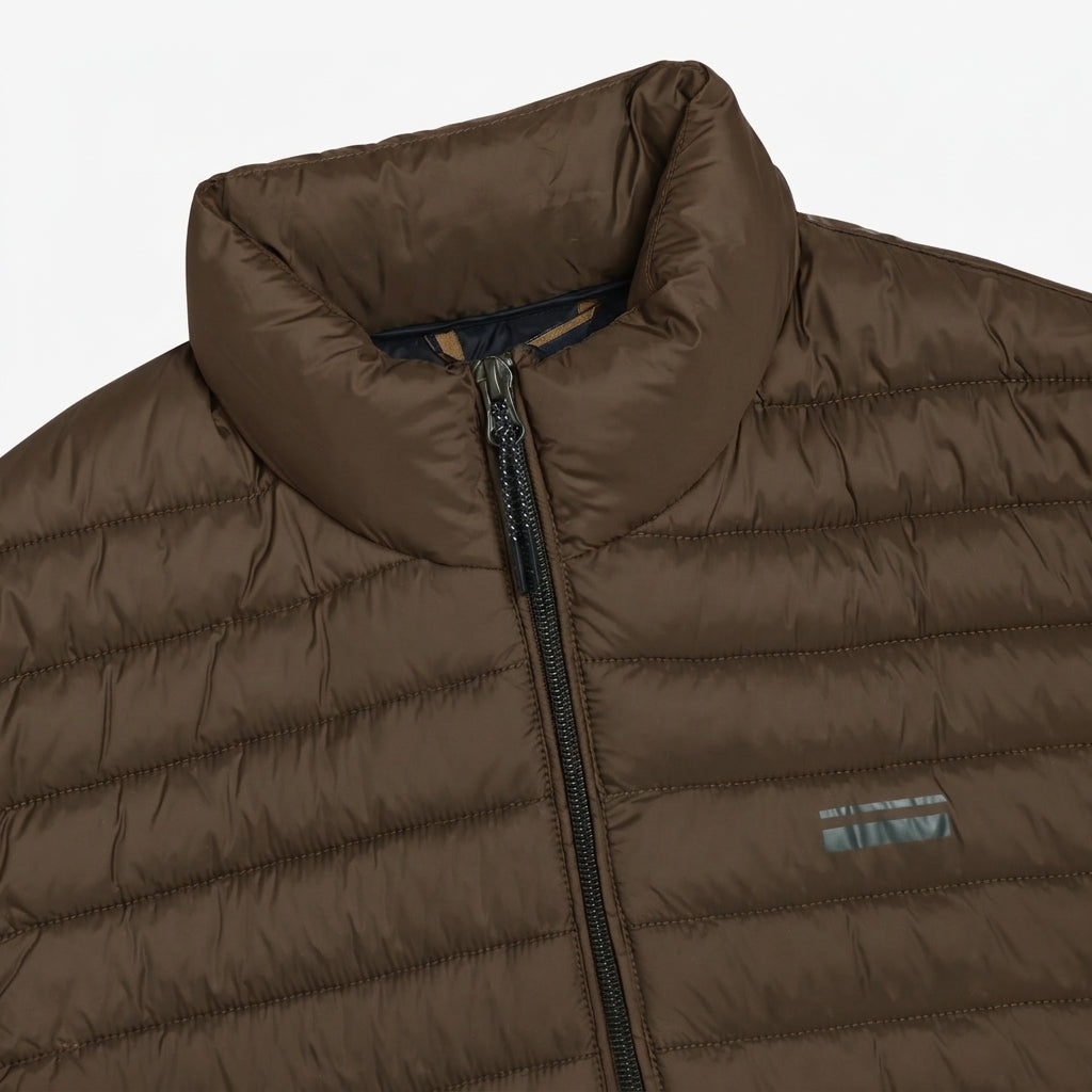 10279 LarrySi MiniPuf Vest - Espresso