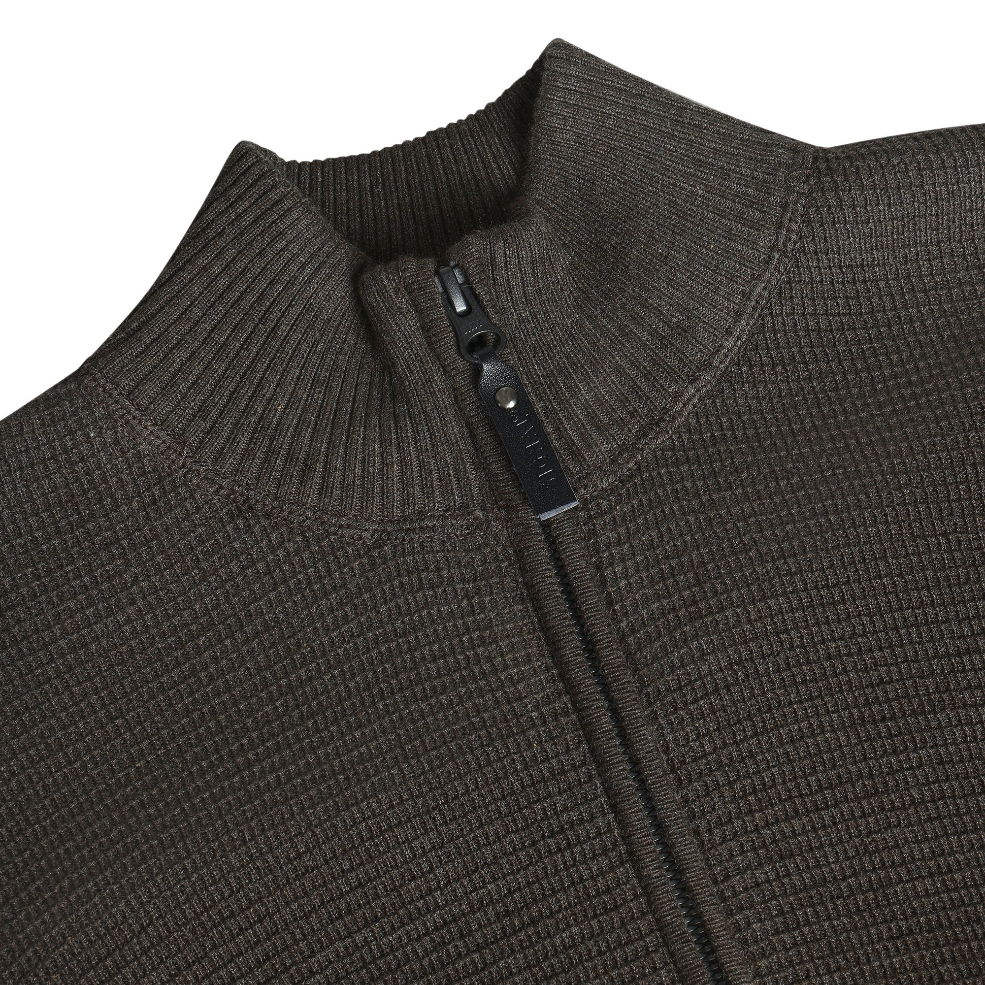 12499 ConnorSi Structure Cardigan + - Brown Coffee