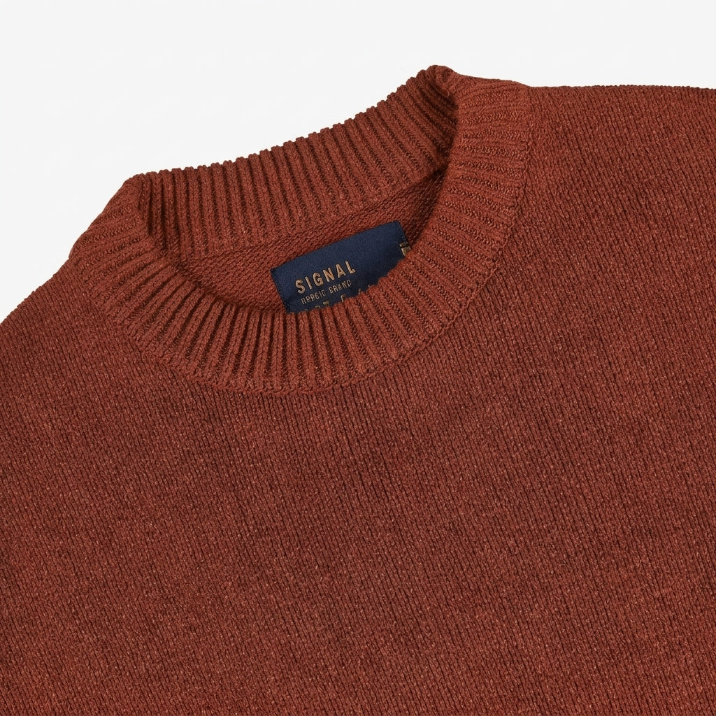 12528 UtahSi Knit + - Rusty Red