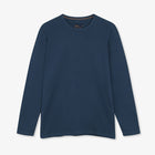 13632 FredSi Waffle Tee LS - Blue Dipper