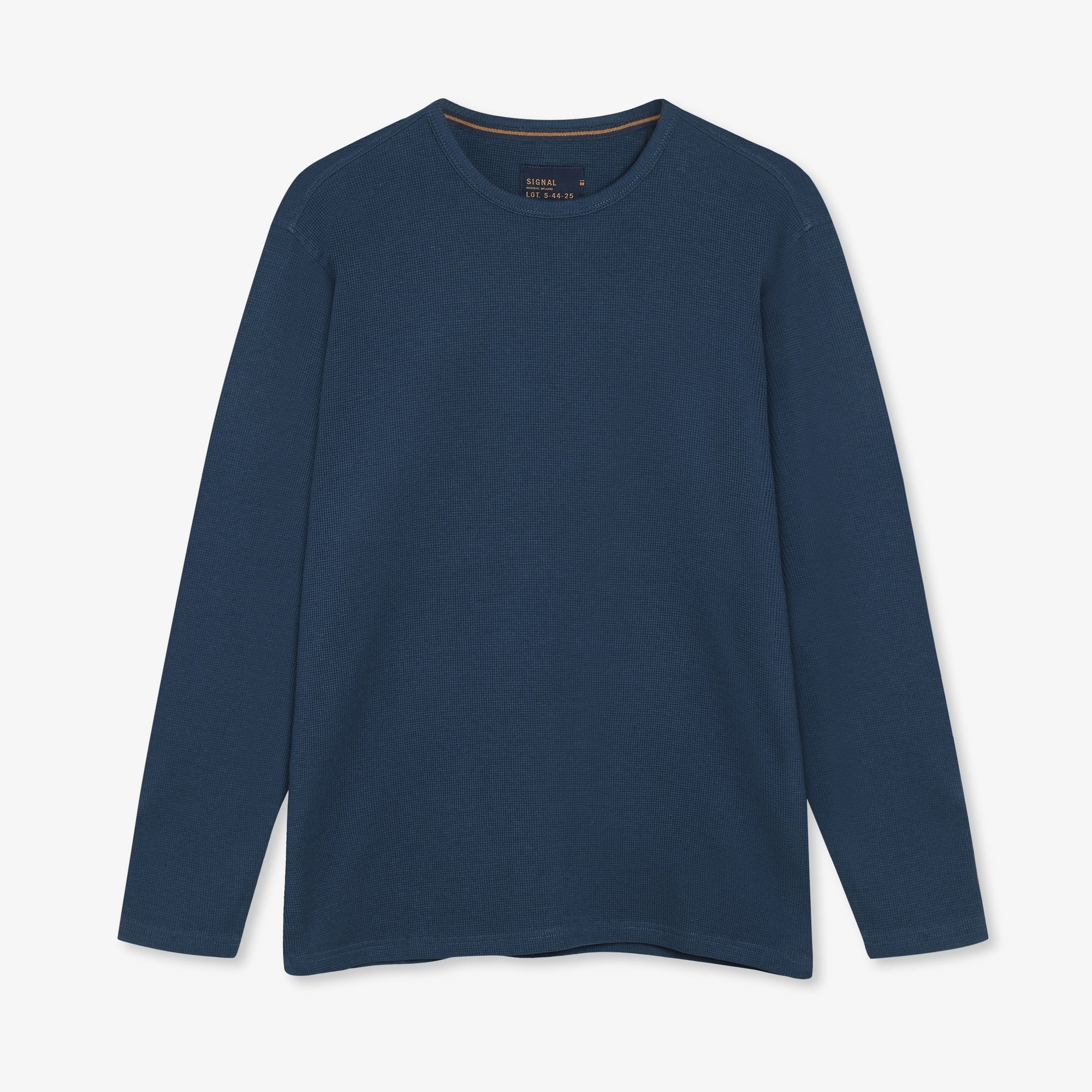 13632 FredSi Waffle Tee LS - Blue Dipper
