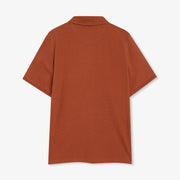 13657 LeonSi Heavy Emb. Polo - Rusty Red