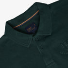 13657 LeonSi Heavy Emb. Polo - Evergreen