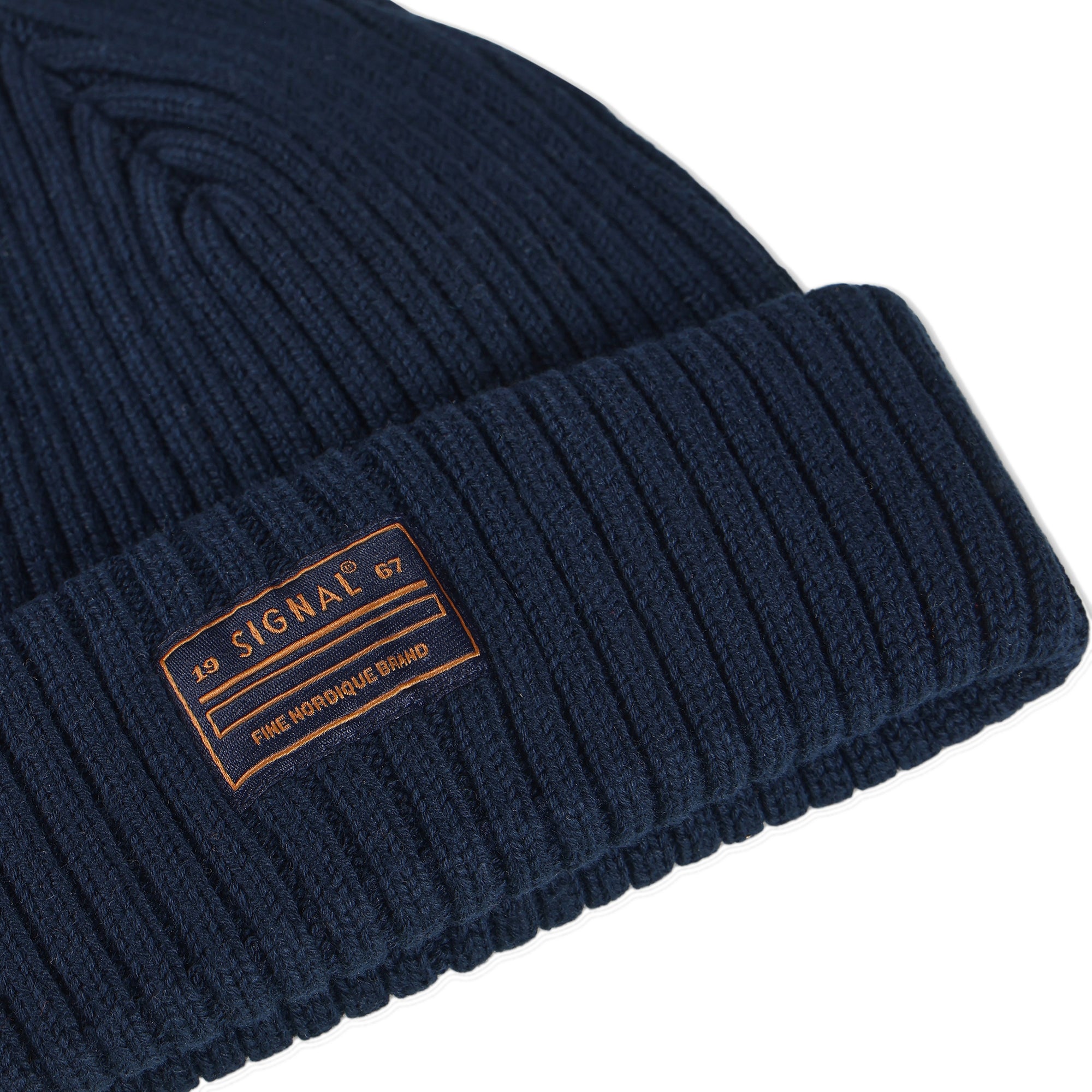 Rib Beanie - Deep Marine
