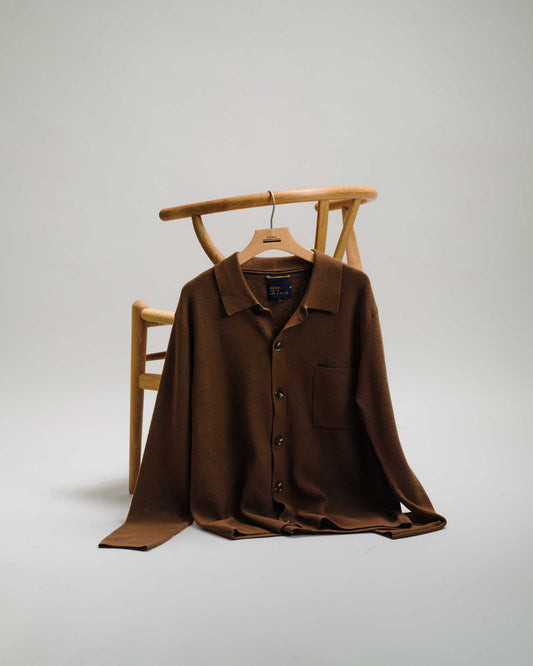 KunoSi Knit Shirt - Cocoa Brown