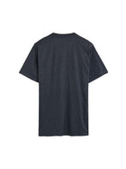 PabloSi Front Print + - Mid Blue Melange