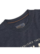 PabloSi Front Print + - Mid Blue Melange